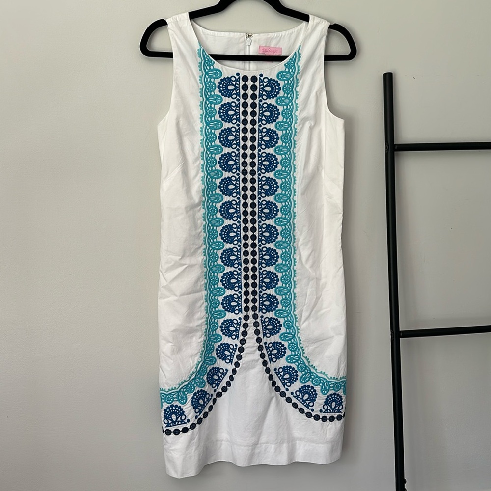 Lily Pulitzer Embroidered Shift Dress - Picture 6 of 6